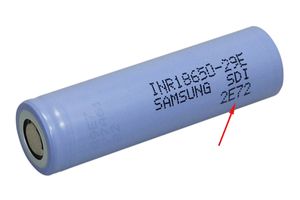 Як визначити дату виробництва акумуляторів 18650 Samsung фото